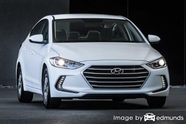 Insurance rates Hyundai Elantra in Austin