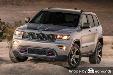 Insurance rates Jeep Grand Cherokee in Austin