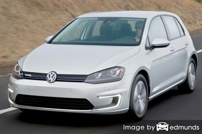 Insurance rates Volkswagen e-Golf in Austin